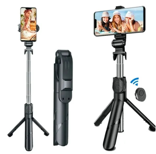 Mini Tripé Stick 360 Bluetooth Selfie Stick 3 em 1 Celular