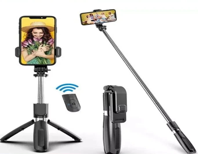 Mini Tripé Stick 360 Bluetooth Selfie Stick 3 em 1 Celular