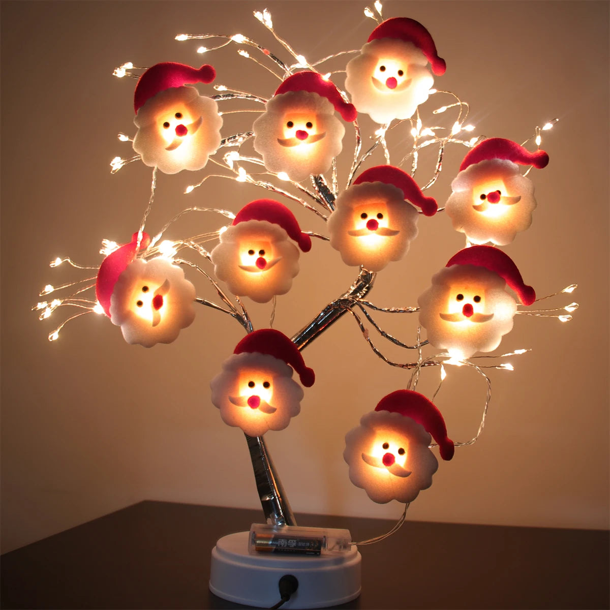 Boneco de neve Natal LED Guirlanda Luzes de corda Decorações de Feliz Natal